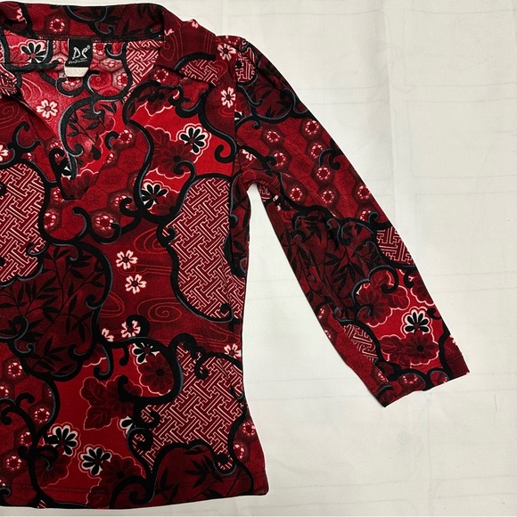 Vintage PS Per Seption 3/4 Sleeve Floral Blouse - Picture 6 of 15